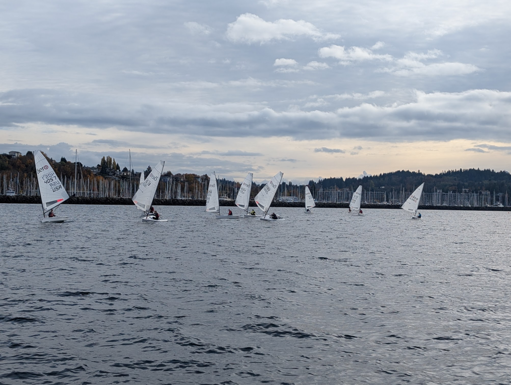 RS Aeros downwind sailing